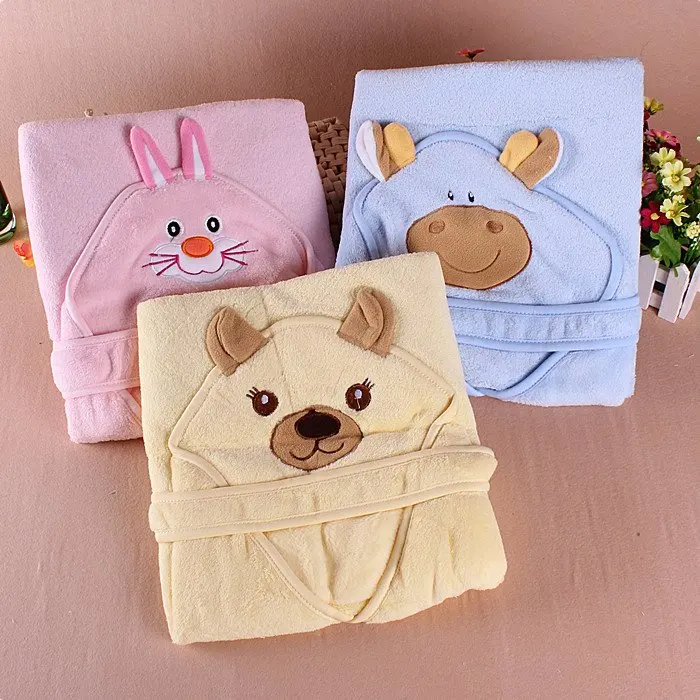 3PCS/Lot 77*77cm children kids Infant Newborn baby Bath Hooded Towels
