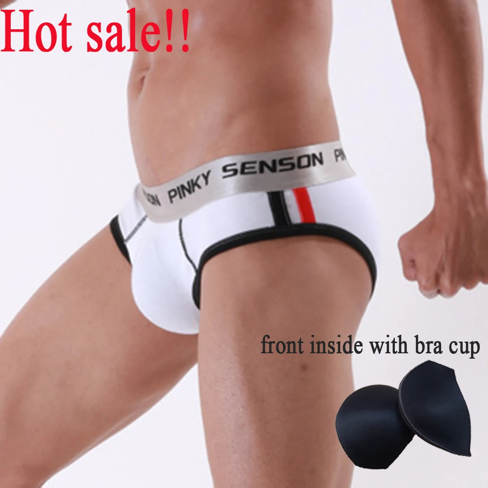 Buy Padded enhancerv men hip briefs cotton men's