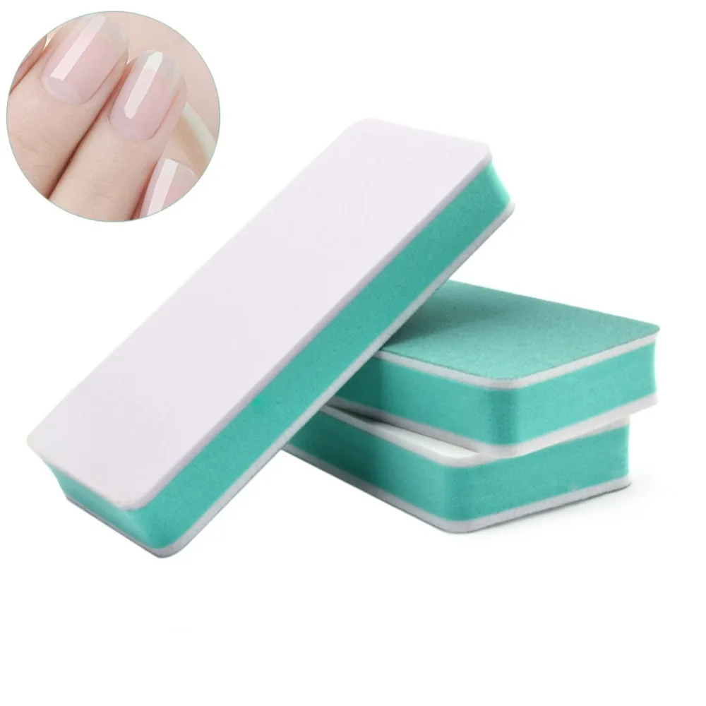 5pcs/lot Double Side Nail File Nail Polish Polishing Strip Sponge Nail