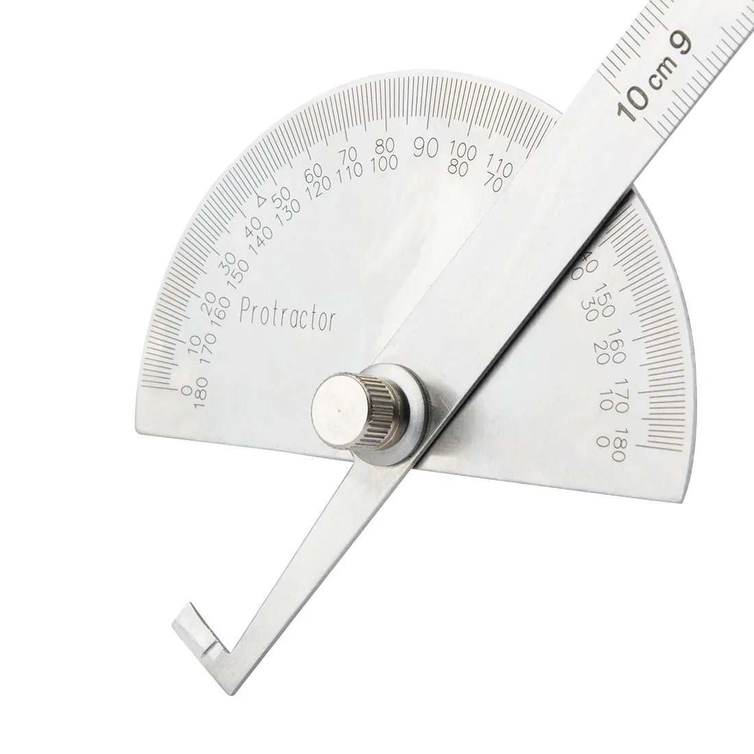 

Stainless Steel Protractor Round Angle Finder Craft Arm Ruler Measure General Tool 100mm Ruler Machinist Goniometer Tool