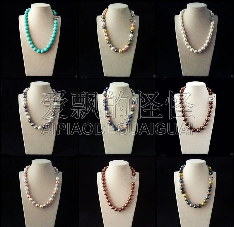 

N051114 ON SALE Rare Huge 12mm Genuine South Sea Shell Pearl Round Beads Necklace 18''