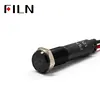FILN 8mm Car dashboard Turn signal marking symbol led red yellow white blue green 12v led indicator light with 20cm cable ► Photo 2/6