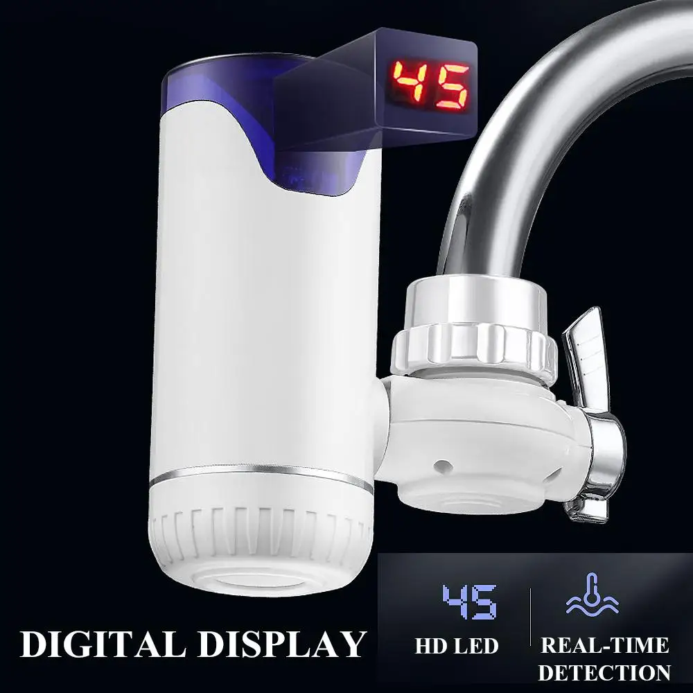 Digital display Electric Kitchen Water Heater 220V Instant Hot Water Cold Heating upgrade Faucet To Heater