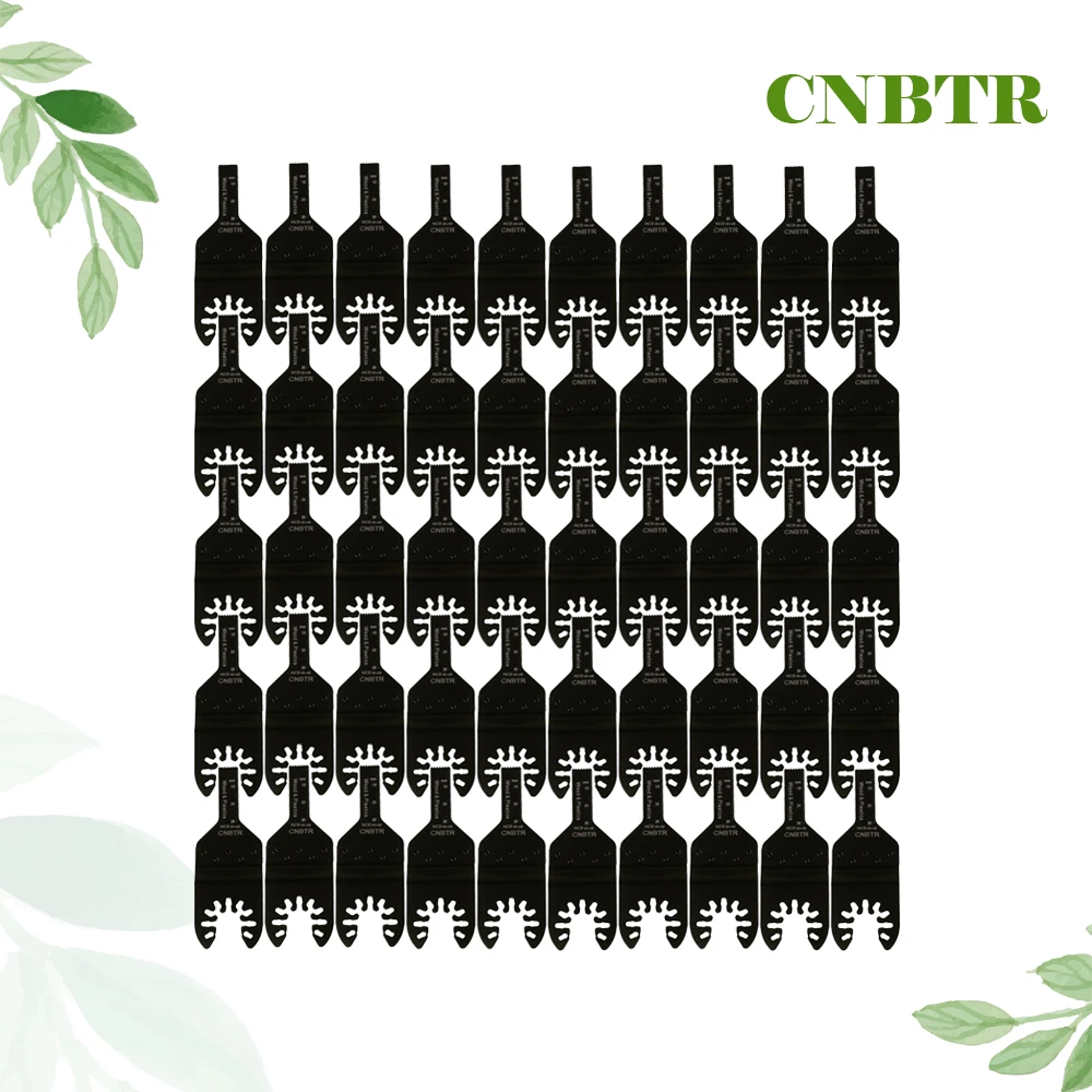 

50PCS CNBTR 10x40mm Oscillating Multitool Quick Release Saw Blades Sharp Teeth