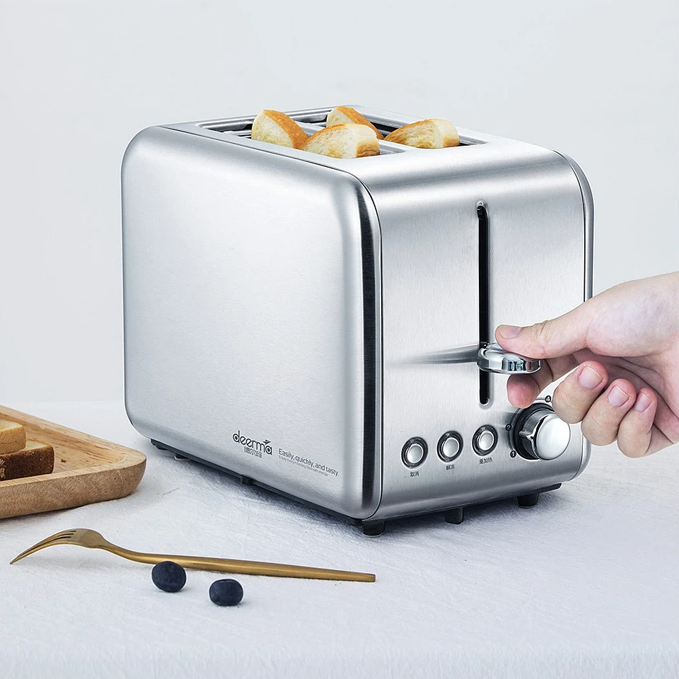 Xiaomi Deerma Electric Bread Toaster Stainless steel household baking bread maker breakfast machine Kitchen Toast sandwich grill (9)