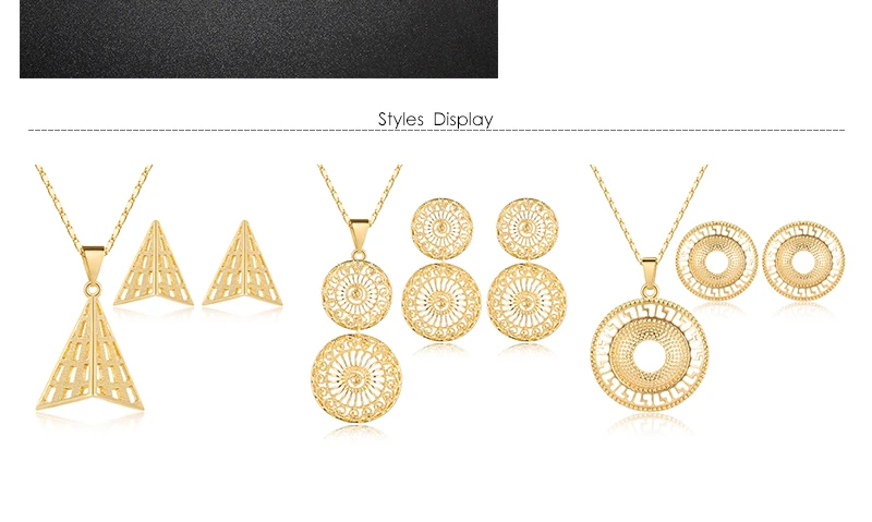 BTSETS Wedding Jewelry Sets For Brides Dubai Jewelry Sets Gold Color Turkish Jewelry For Women Necklace Indian Jewellery (5)