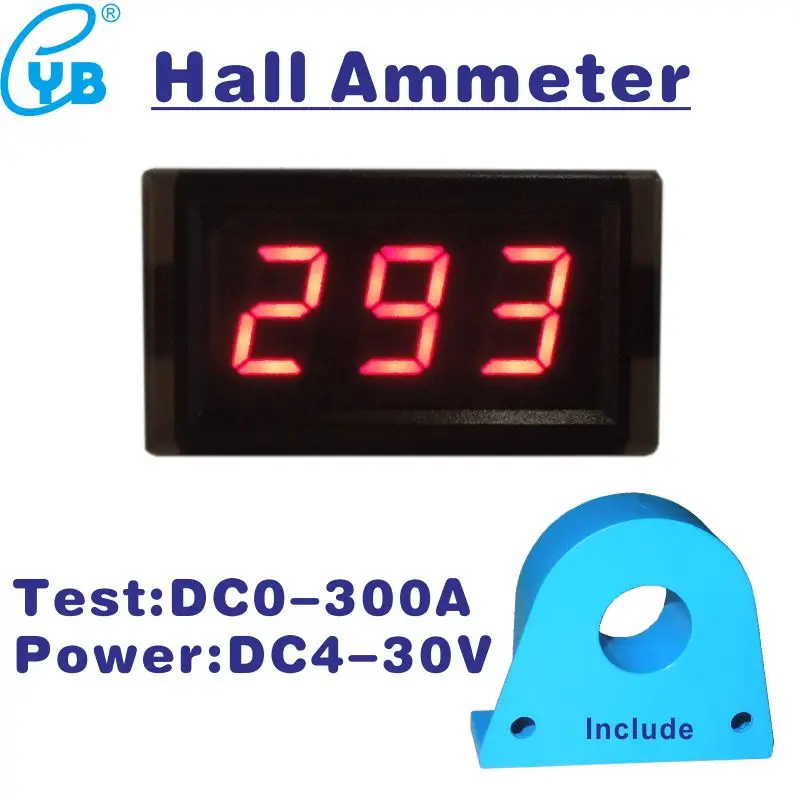 Hall Digital Ammeter Current Meter DC Ammeter Isolation Ammeter Amp