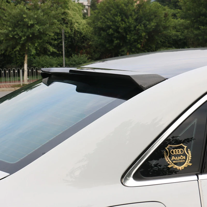 Compare Voor Audi A3 S3 2014 2015 2016 Sedan 4 Deuren Hoge Kwaliteit Carbon Fiber Achtervleugel Doos Versierd Dak spoiler