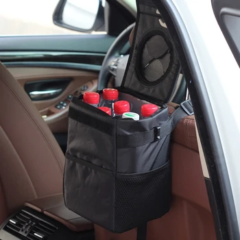 

Hanging Car Trash Bag Can Bin Premium Waterproof Folding Litter Garbage Storage Bags