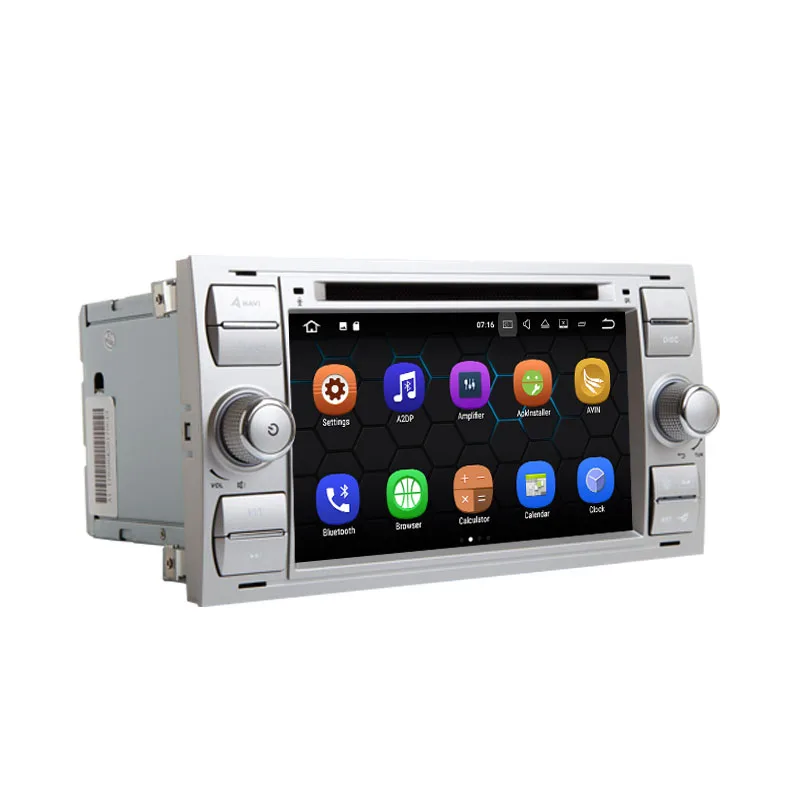 Clearance Android 9.0 2G RAM 32G ROM Car DVD Radio Player With GPS Navigation Multimedia For Ford Mondeo Focus Transit C-MAX S-MAX Fiesta 2