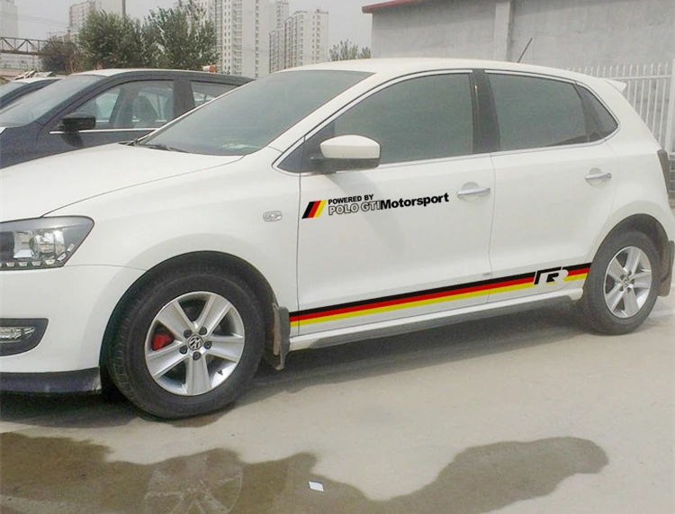 World Datong автомобильный Стайлинг наклейка для Volkswagen Scirocco Polo Golf car с обеих сторон тела спортивные наклейки для авто