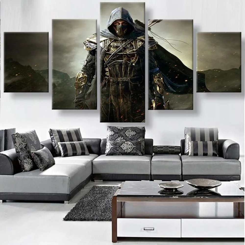 Waliicorners 5 Piece HD Printed Elder Scrolls Game Modern Decorative Paintings on Canvas Wall Art for Home Decorations Wall Decor Artwork 8 HTB1ipYdL3HqK1RjSZJnq6zNLpXam