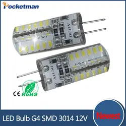 Zk35 1 шт. G4 светодио дный лампы DC 12 В/AC 220V 110V SMD 3014 3 Вт 5 Вт 6 Вт 7 Вт заменить 30 Вт/60 Вт галогенной лампы 360 Угол луча светодио дный лампада лампы