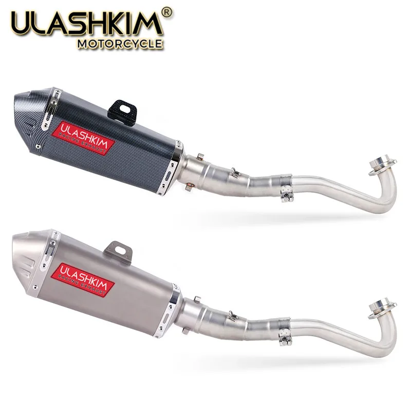 

Motorcycle Full System Exhaust Muffler Escape Middle Link Pipe Slip On For yamaha XMAX300 XMAX250 XMAX400 2017 2018