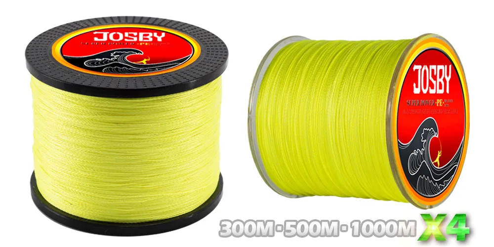 JOSBY 4 подставки 8 подставки 300 м 500 м 1000 м Multifilament PE плетеная леска 10LB-80LB сильная Японская Технология