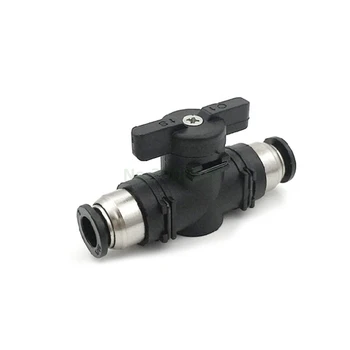 

12mm 10mm 8mm 6mm 4mm Pneumatic Push Lock Quick Joint Connector Plastic Adapter Tube Fittings BUC Hand Valve Turn Switch