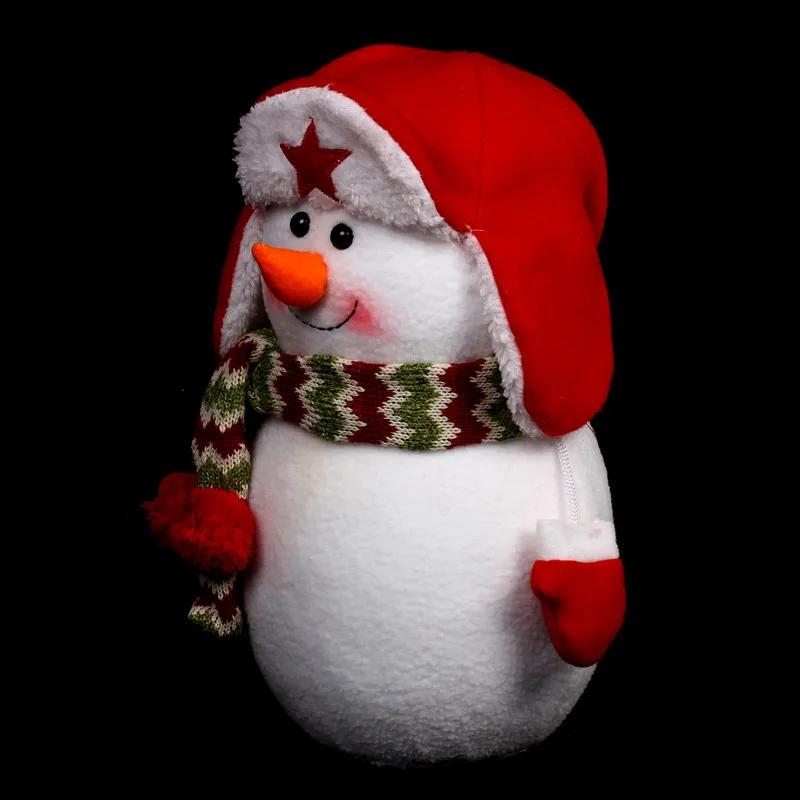 

2019 Hot Selling Newest Christmas Decorations Snowman Doll Table Decorations Christmas Tree Accessories Hat Snowman