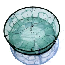 Folded Portable 5/6/7 Holes Automatic Fishing Shrimp Trap Fishing Net Fish Shrimp Minnow Crab Baits Cast Mesh Trap