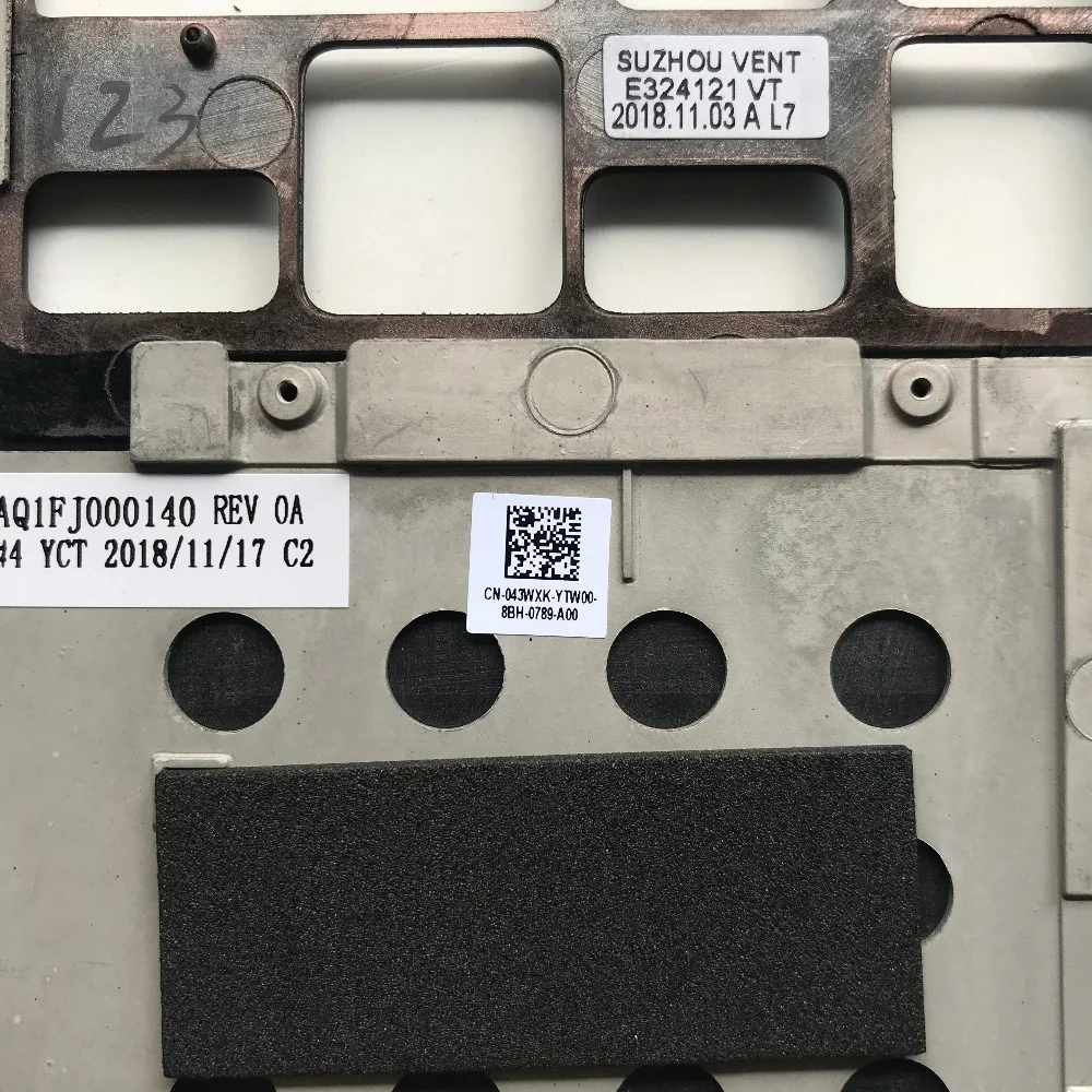 Новый оригинал для DELL XPS 13 9350 9360 ноутбук C оболочка US CN 043WXK 43WXK 100% безопасная