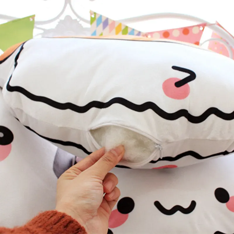 1 шт. 45 см * 40 Kawaii лосось подушка в виде суши плюша риса и овощей рулон Подушка