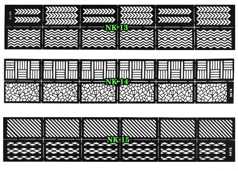 1 шт. 3,5*18 м ногтей штамповки пластины полые DIY Форма узор маникюр Трафареты ногтей Книги по искусству изображения шаблона инструмент p004