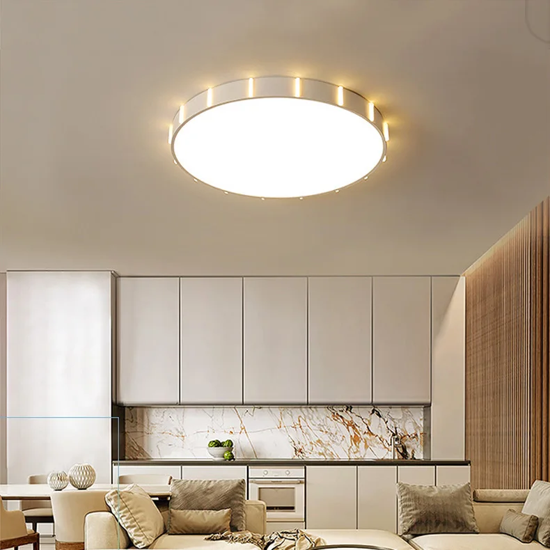 Creative style round ultra-thin acrylic ceiling lamp led ceiling light fixture to living room decoration bedroom dining study