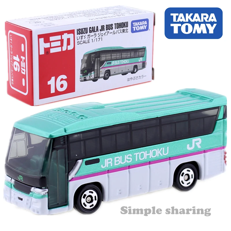 

Takara Tomy Tomica No.16 Isuzu Gala JR Bus Tohoku model kit 1:171 Diecast miniature Toy Car funny magic baby toys