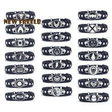 Горячая DC комиксов Лига Справедливости Супергерои логотип Паракорд, браслет выживания Черный ювелирные изделия ручной работы на открытом воздухе путешествия Пешие прогулки отличный подарок