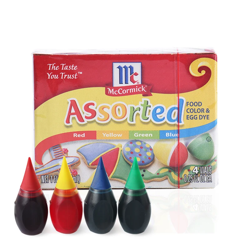 Mccormick Assorted Food Coloring Chart