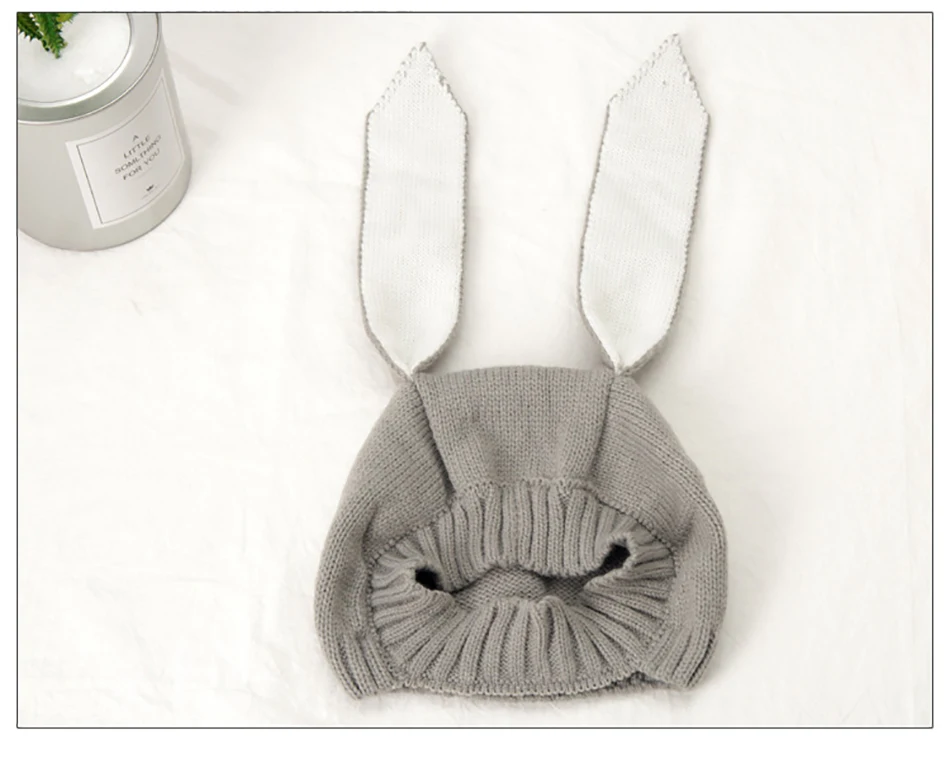 Rabbit Ear Baby Hats Baby Toddler Kids Boy Girl Knitted Crochet Beanie Lovely Winter Warm Hat Cap For Baby Photo Props