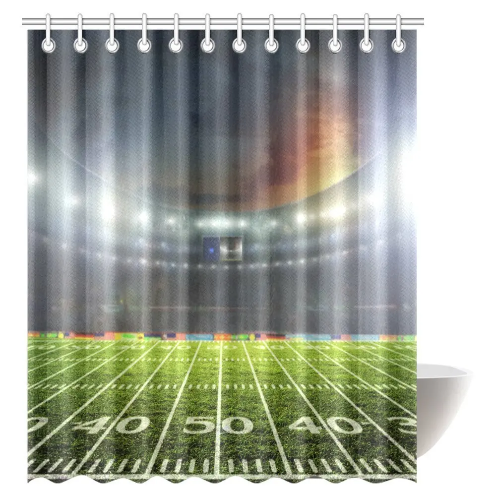 Us 22 49 Aplysia Professional Football Field At Night With Spotlights Stadium Fabric Bathroom Shower Curtain 72 X 84 Inches In Curtains From Us 22 49 Aplysia Professional Football Field At Night With Spotlights Stadium Fabric Bathroom Shower Curtain 72 X 84 Inches In Curtains From