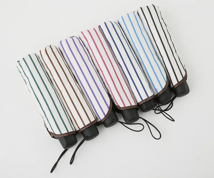 2019 hot Umbrella Rain Woman Three-folding Sunny and Rainy Umbrella Parasol (5)