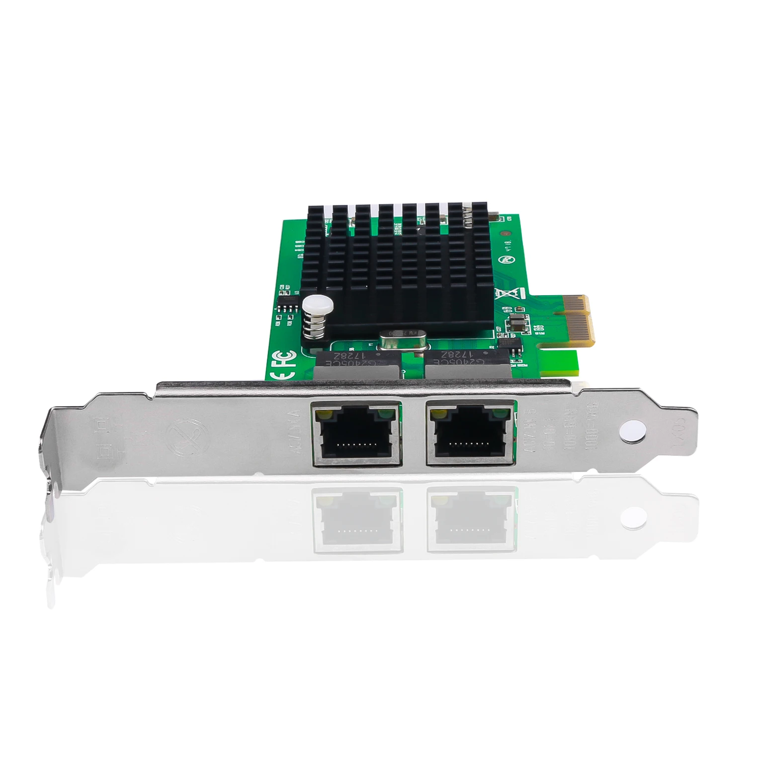 Kebidu для Intel82575 двухпортовый RJ45 порт NIC 10/100/1000 гигабитный PCI Express Pcie X1 сетевой