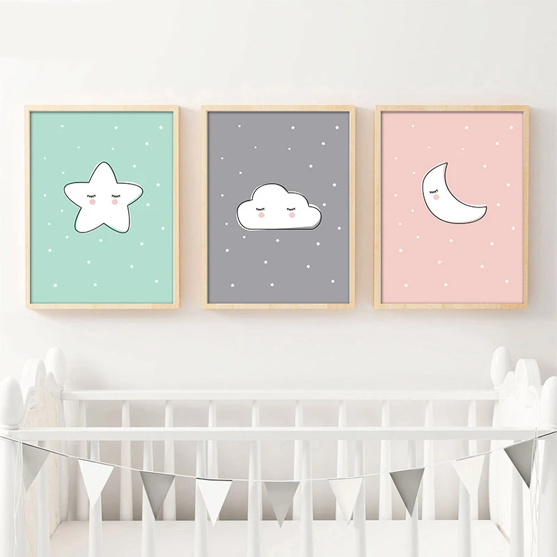 star and moon nursery theme