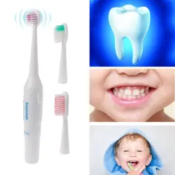 Детские Зубная щётка дети Профессиональный Уход за полостью рта чистой электрической зубной Кисточки Мощность защитный Зубная щётка с 3