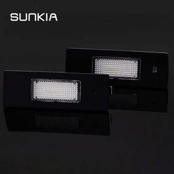 

2pcs/set Error Free Car License Plate LED Light Lamp 12v White 6000K for BMW Z4 E63 E64 E81 E85 E87 650i M6