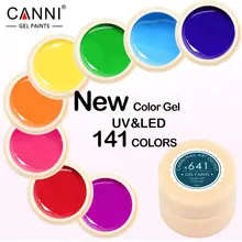 # 50618 New 2017 CANNI Nail Art Tips Design Manicure141 Color UV LED Soak Off DIY Paint Color Ink UV Gel Varnish Nail Gel Polish