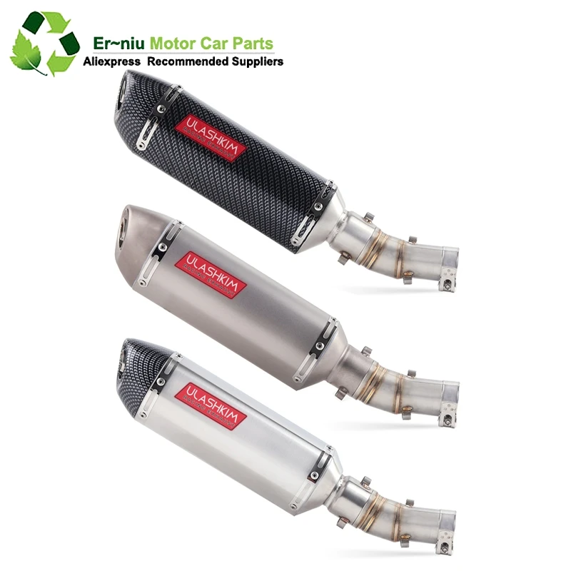 

Full System Slip On For kawasaki ER6N ER6F NINJA650R 2012-2016 ER 6N 6F Motorcycle Exhaust Muffler Middle Link Pipe DB KILLER
