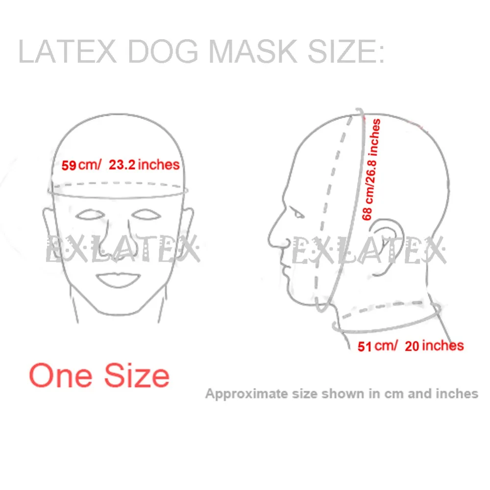Латекс фетиш маска Унисекс латекс маска собаки капюшон БДСМ собака с застежкой на молнии и глаза открытый Дэдпул Маска