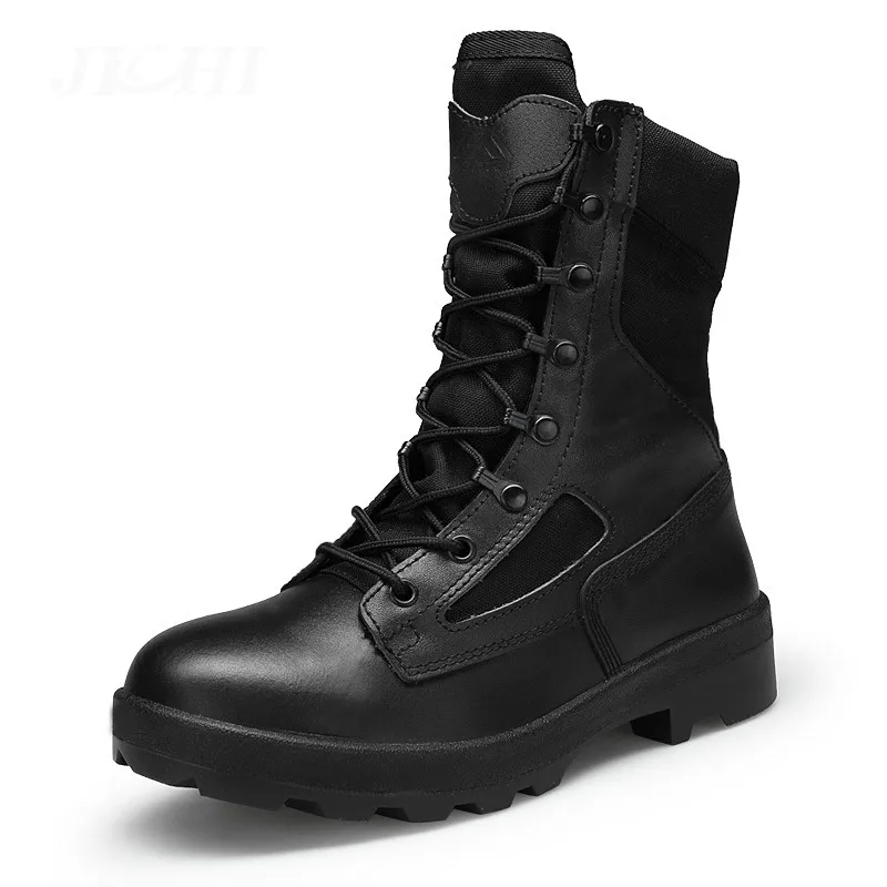 

Winter Military Boots Men Botas Militares Quality Men's Tactical military Combat Boots Army Work Shoes Leather Askeri Bot Men's