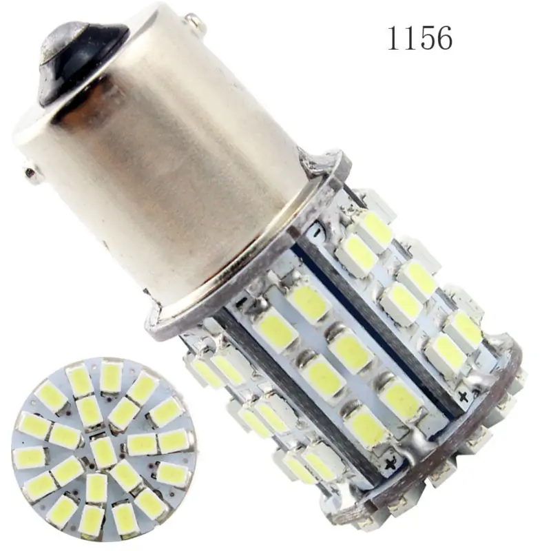 10 шт. авто светодиодный S25 1156 BA15S 1157 BAY15D 1206 64 SMD Поворотный Светильник угловые