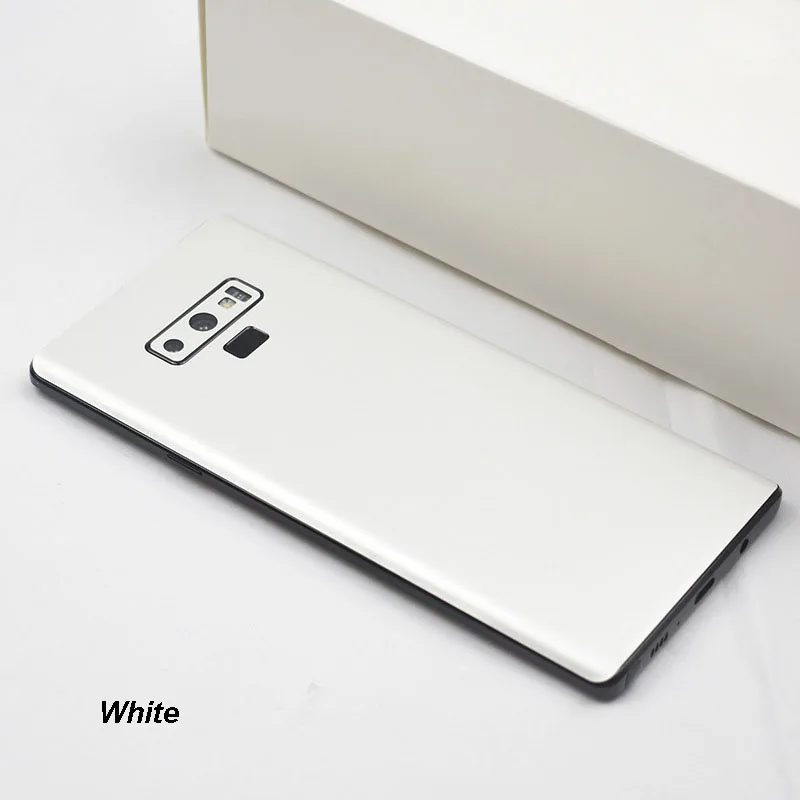 3D Carbon Fiber Skins Protective Film Wrap Skin Phone Back Paste Protective Film Sticker For SAMSUNG Note 9 Pure Color Sticker (11)