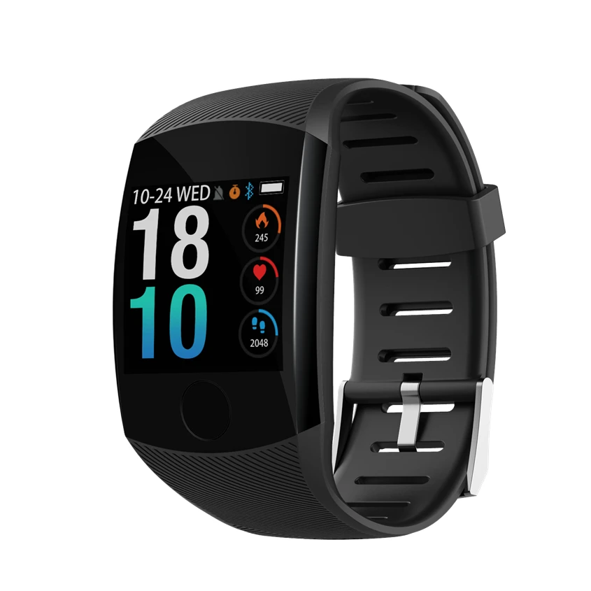 

Fitness Smart Bracelet Blood Pressure Heart Rate Monitor Colorful Touch Screen Wristband Smart Band Step Counter