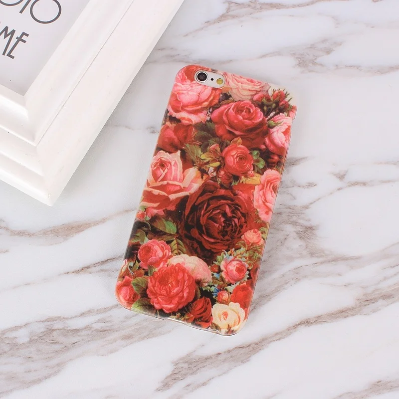 Luxury Flower Cute For iPhone 5 5S SE 6 6S 7 4 4S Silicone 11