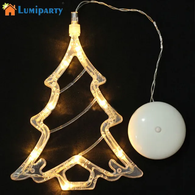 lumiparty warm white christmas tree light 8 led spots sucker lamp window ornament indoor - Battery Operated Christmas Window Decorations lumiparty warm white christmas tree light 8 led spots sucker lamp window ornament indoor - Battery Operated Christmas Window Decorations