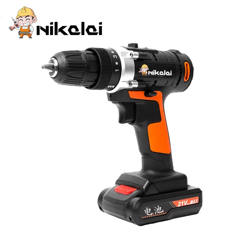 

21V Cordless Rechargeable Screwdriver lithium battery Torque Drill Mini Electric Screwdriver Home Waterproof motor Power Tools