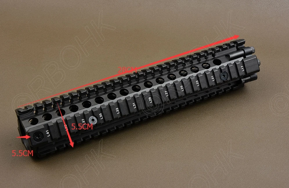 Тактическая направляющая AR 15 Пикатинни рельсовая система рельсовый станок с ЧПУ