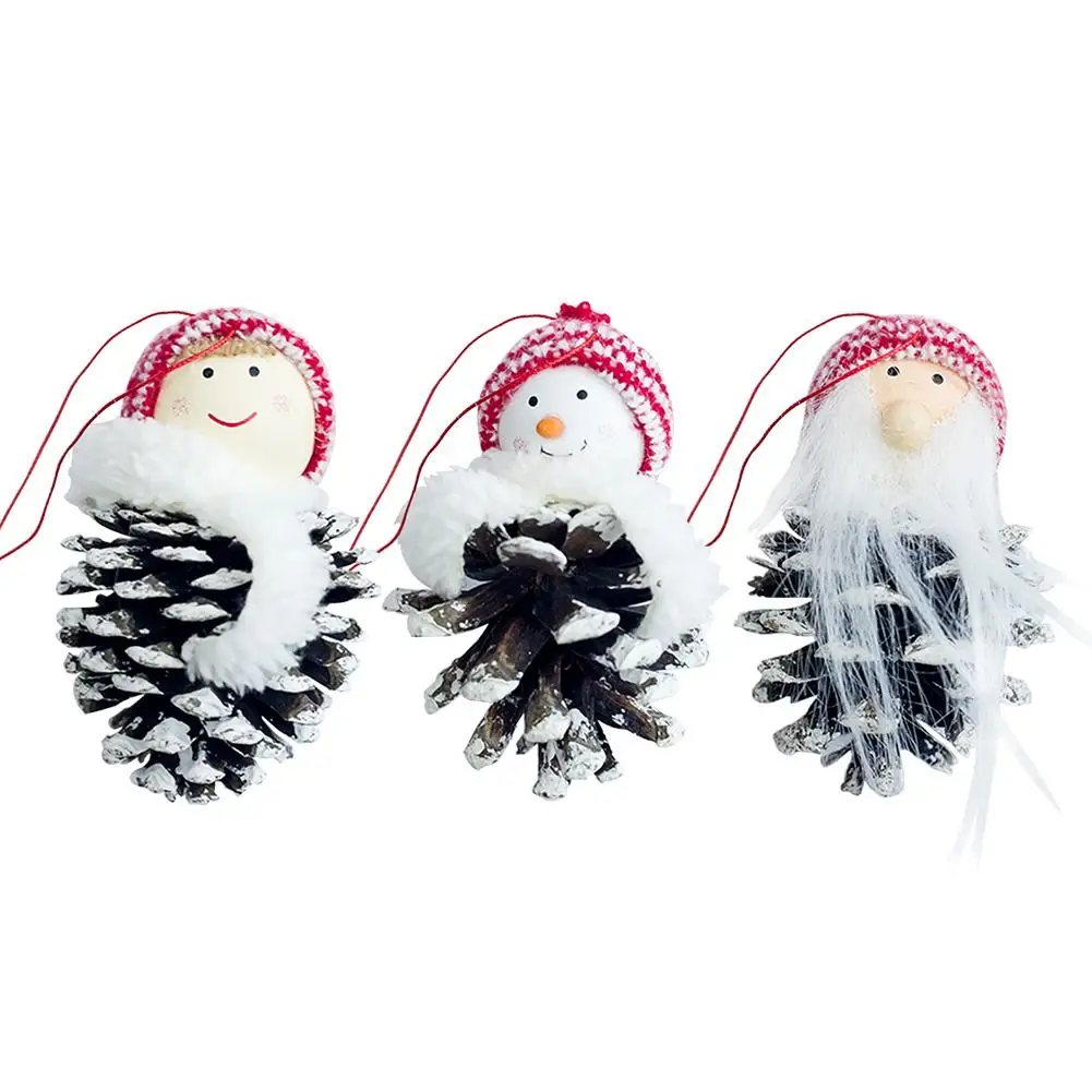 

3pcs Doll Christmas Tree Pendant Christmas Doll Decoration Christmas Tree Hanging Ornament For Home Shopping Mall Decor
