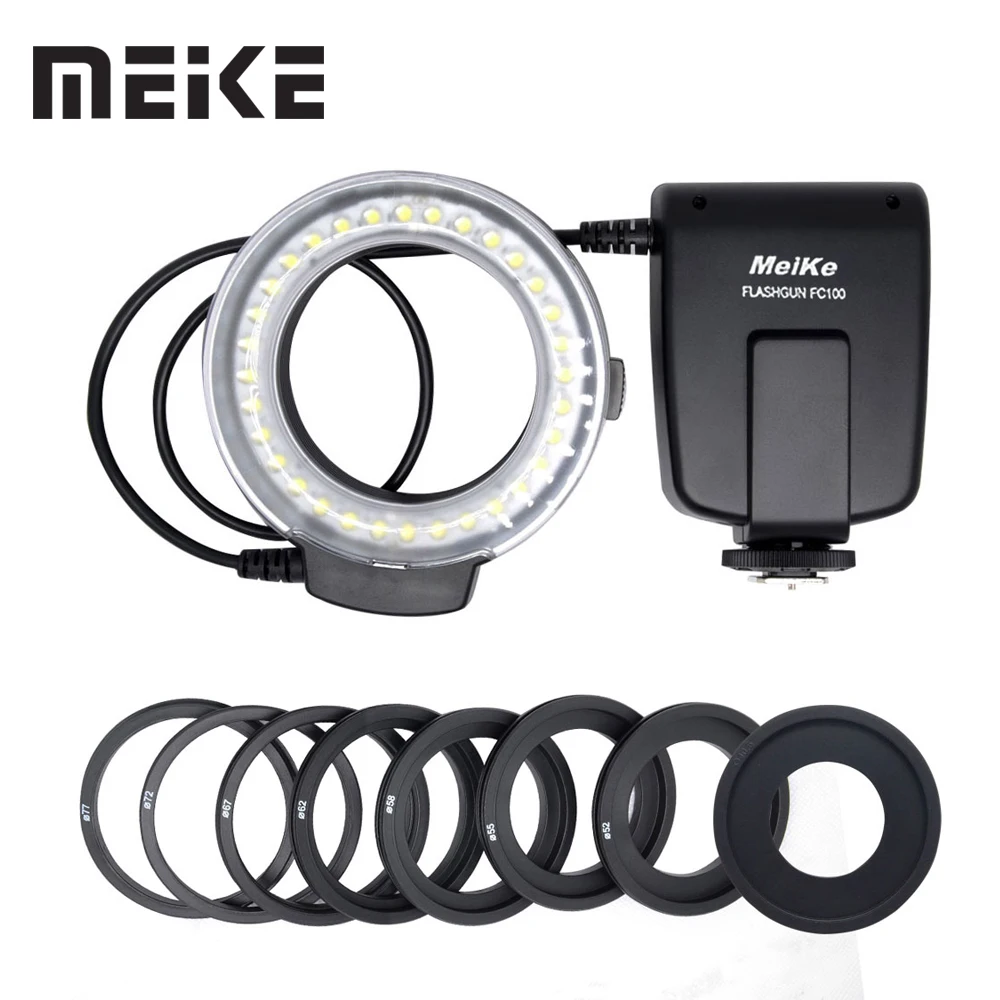 

Meike FC-100 Macro Ring Flash/Light FC100 for Nikon D7100 D7000 D5200 D5100 D3200 D3100 D90 D80 D800 D300S D3000 D600