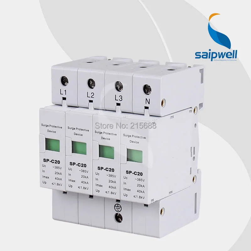 

SAIP Surge protection Device,surge arrestor SP-C20 4P